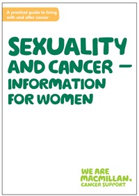 Image of the front cover of the booklet, Sexuality and cancer - information for women