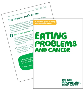 Image of Eating problems and cancer booklet