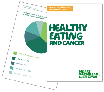 Image of the Healthy Eating and Cancer booklet