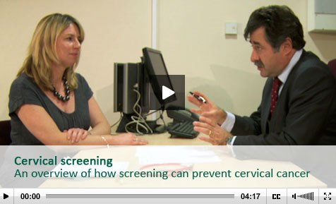 Still image from our video about cervical screening