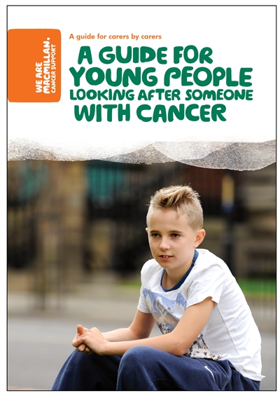 Image of the front cover of the young carers booklet