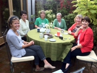 Photo showing people at a coffee morning in Surrey