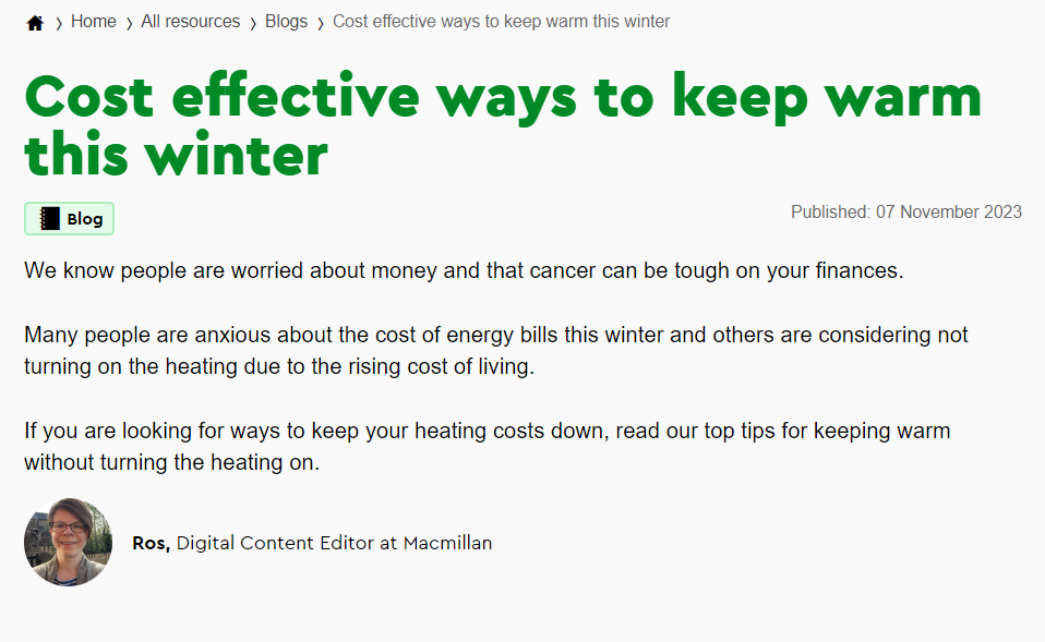 cost effective ways to keep warm article heading