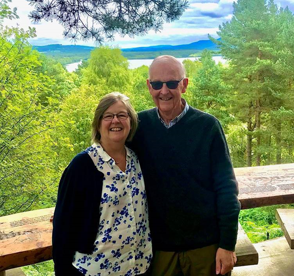 Mike and his wife Fiona, enjoying the outdoors.