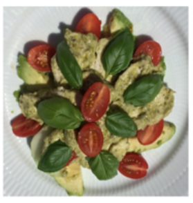 A picture of the pesto lemon chicken salad