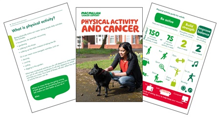 An image of our Physical activity and cancer booklet