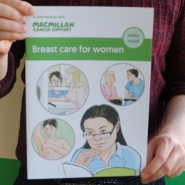 Image of 'Breast care for women' easy read booklet 
