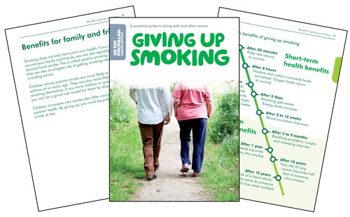 an image of our Giving up smoking booklet