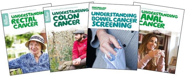 Images of Macmillan's colon cancer booklets