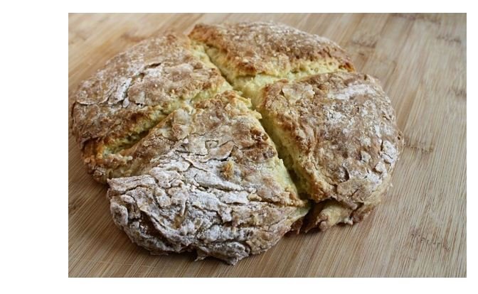  An image of a soda bread loaf.