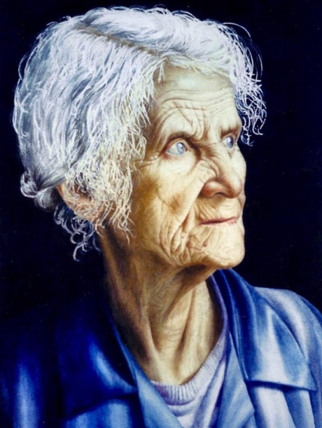 Portrait of Aunt Ruth painted by Willo 