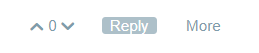 Image of small grey reply button